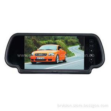 7.0-inch OEM Rear-view Mirror Monitor with Original Bracket, Touch Button, Bluetooth for Option